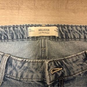 Hollister Light Blue Denim Jeans Low Rise Baggy